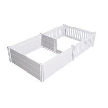 Rooster Farms 1.9m x 0.95m PVC Dog Whelping Box + Playpen Kit - Anti-Crush Rail