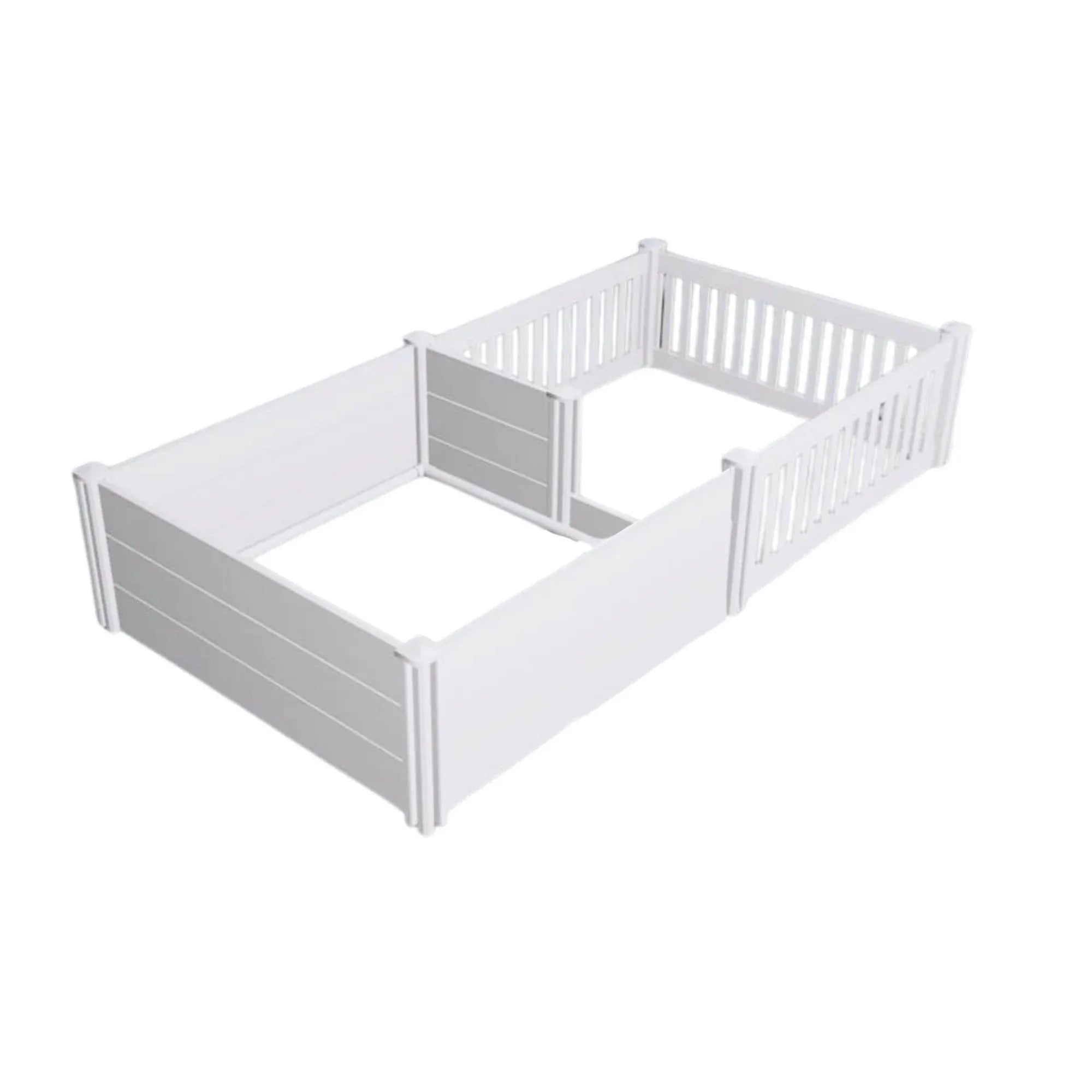 Rooster Farms 1.9m x 0.95m PVC Dog Whelping Box + Playpen Kit - Anti-Crush Rail