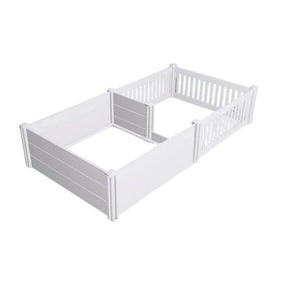 Rooster Farms 1.9m x 0.95m PVC Dog Whelping Box + Playpen Kit - Anti-Crush Rail