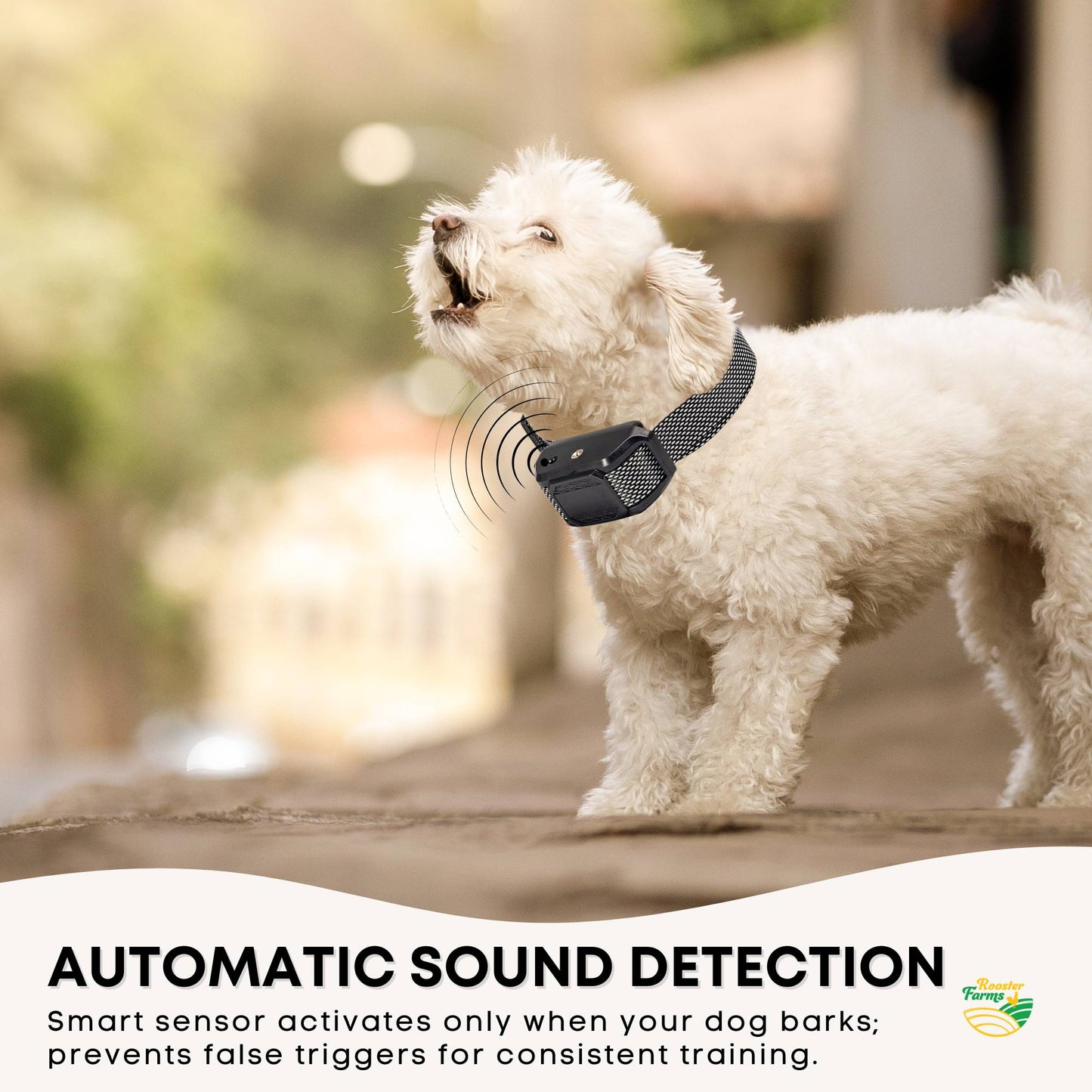 Rooster Farms Dog Bark Training Collar Citronella + Sound Rechargeable Automatic - view 4