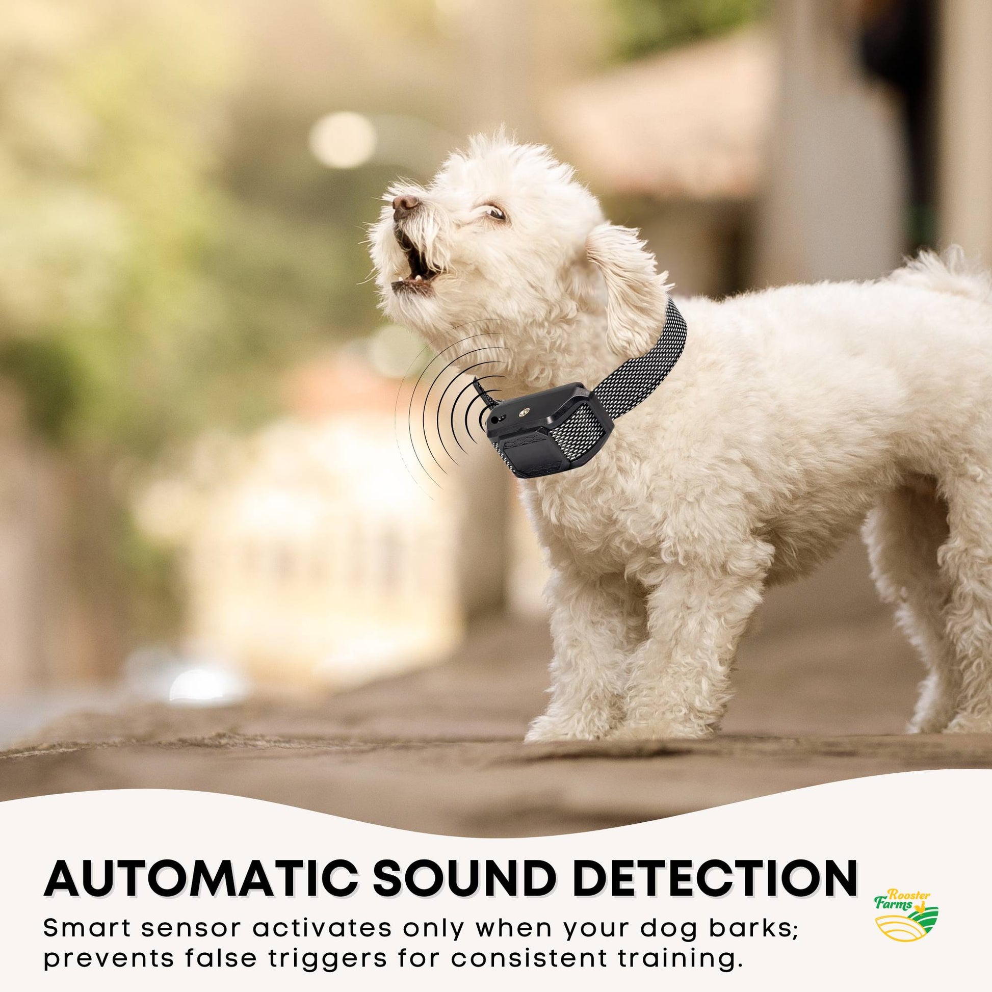 Rooster Farms Dog Bark Training Collar Citronella + Sound Rechargeable Automatic - view 4