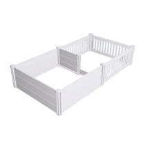 Rooster Farms 2.3m x 1.15m PVC Dog Whelping Box + Playpen Kit - Anti-Crush Rail