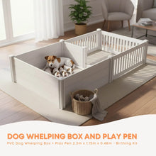 Rooster Farms 2.3m x 1.15m PVC Dog Whelping Box + Playpen Kit - Anti-Crush Rail - view 2