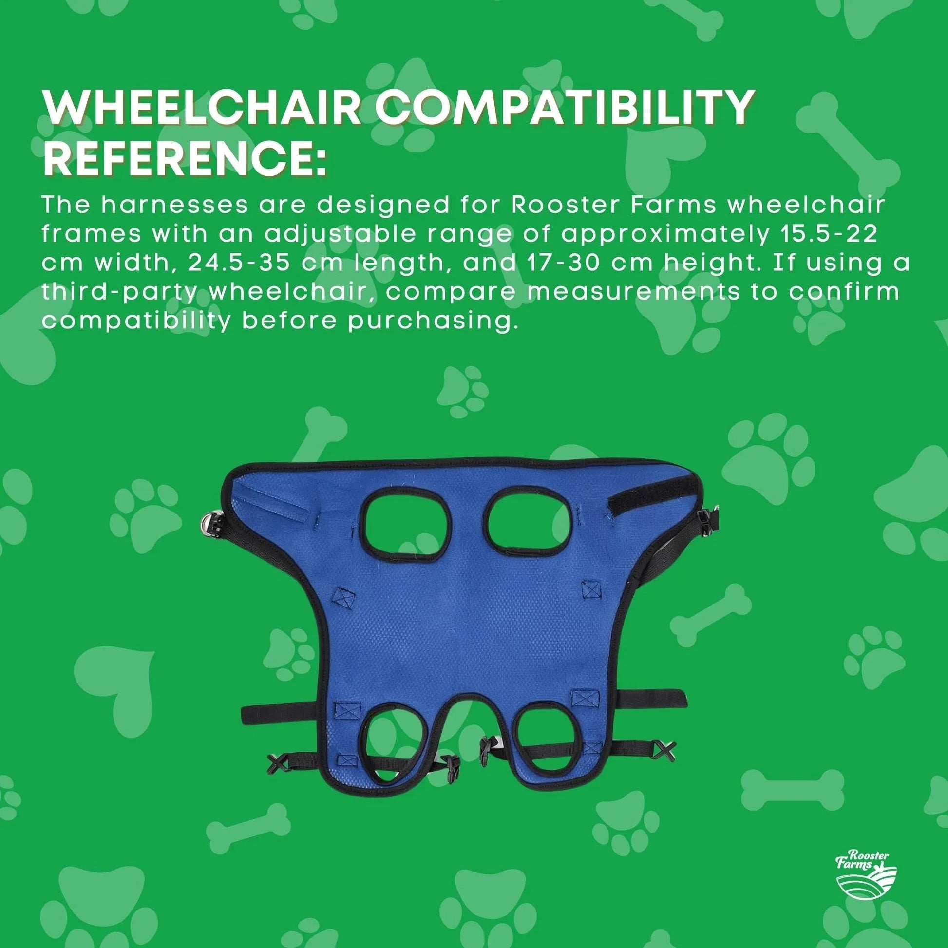 Rooster Farms Replacement Harness for Dog Wheelchair S - Little Dogs Up to 10Kg - view 5