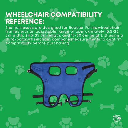 Rooster Farms Replacement Harness for Dog Wheelchair M - Little Dogs Up to 10Kg - view 5