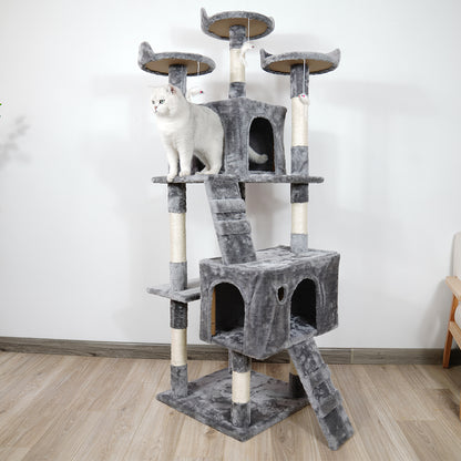 Furtastic 170cm Cat Tree Scratching Post - Silver Grey - view 5