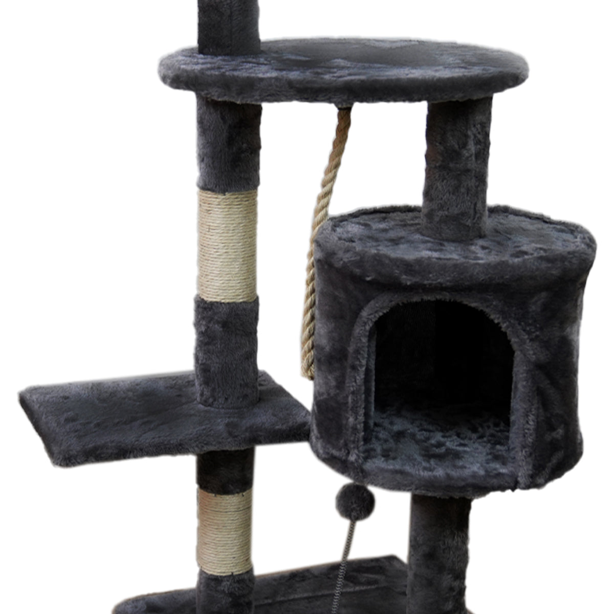Furtastic 110cm Cat Tree Scratching Post - Dark Grey - view 2