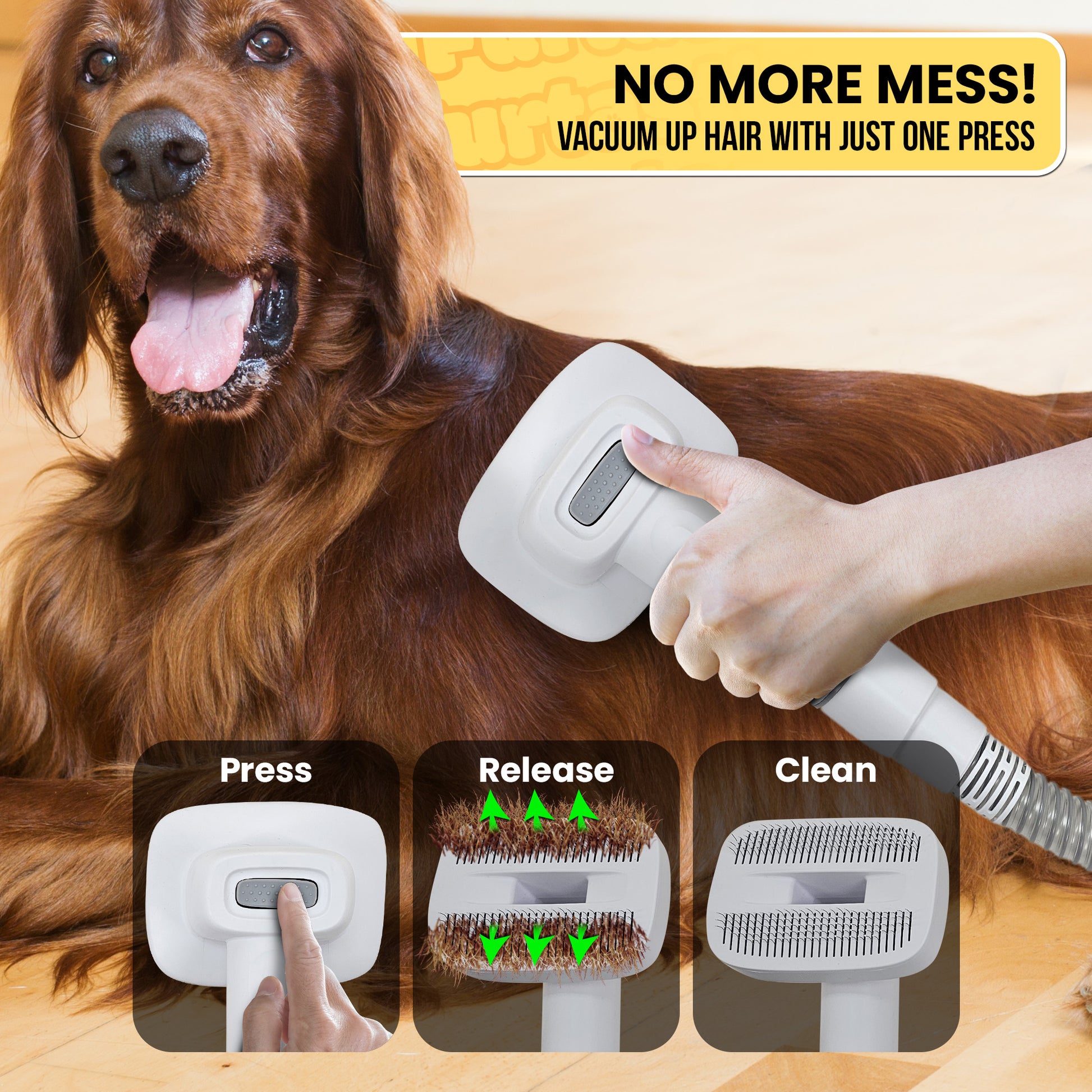 Furtastic 8-in-1 Xl Pet Grooming Kit Vacuum Cleaner - view 8