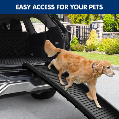 Furtastic Foldable Car Dog Ramp Vehicle Ladder Step Stairs - Black - view 5