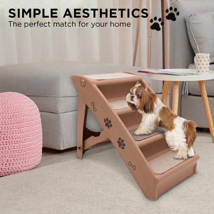 Furtastic 50cm Foldable Step Ladder Stairs - Brown - view 5
