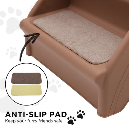 Furtastic 50cm Foldable Step Ladder Stairs - Brown - view 10
