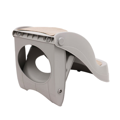 Furtastic Foldable Pet Stairs In Grey - 38cm Dog Ladder Cat Ramp - view 2
