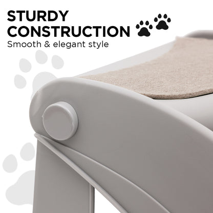 Furtastic Foldable Pet Stairs In Grey - 38cm Dog Ladder Cat Ramp - view 5