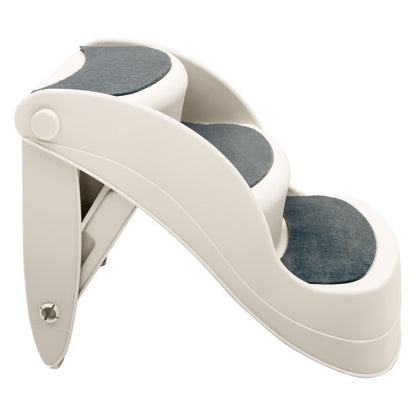 Furtastic 38cm Foldable Pet Stairs Ramp - White - view 2