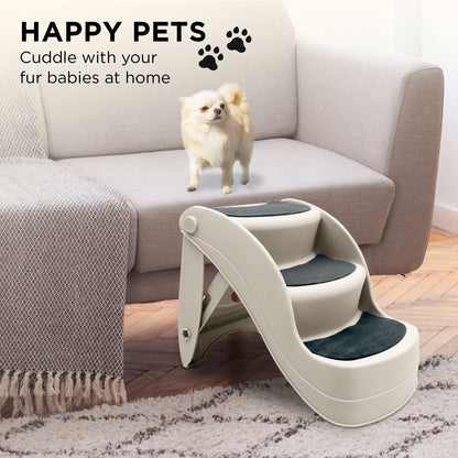 Furtastic 38cm Foldable Pet Stairs Ramp - White - view 8