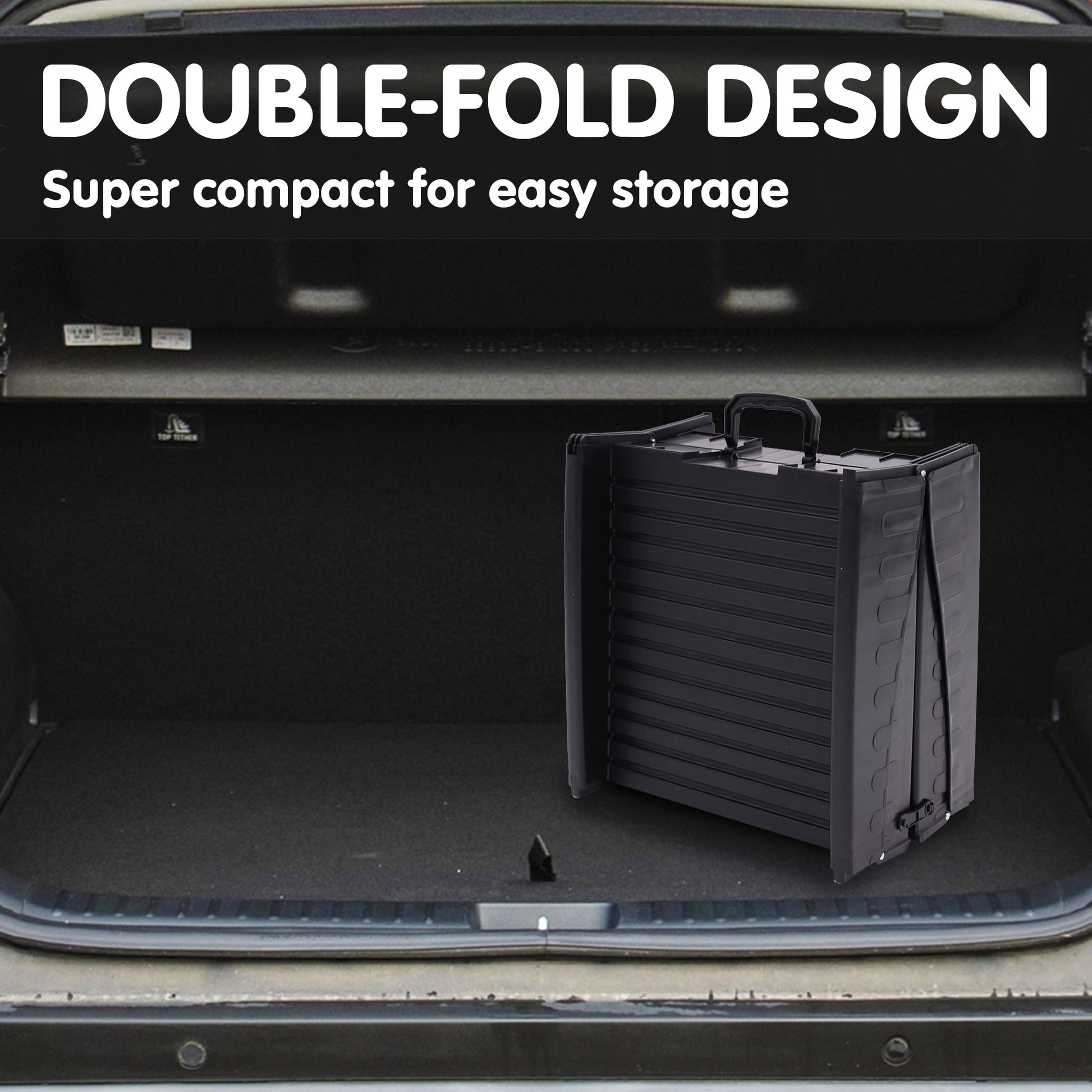 Furtastic 152cm Portable Dog Pet Ramp - Black - view 10