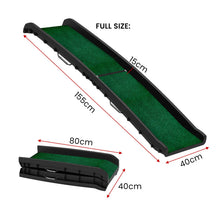 Furtastic Foldable Dog Ramp with Poly-Grass Grip Surface Non-Slip UV Protection - view 2