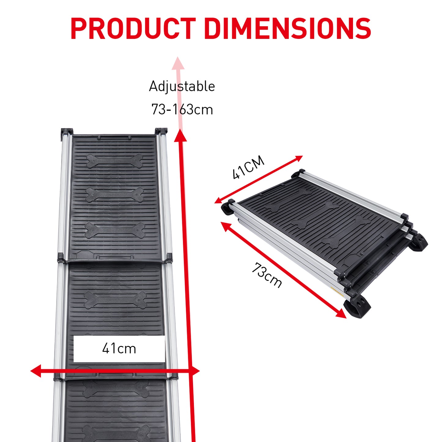 Furtastic Heavy-Duty Aluminium Telescopic Dog Pet Ramp - view 3