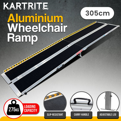 Kartrite Folding Aluminium Wheelchair Ramp 10FT Portable Mobility Access Ramp - view 2