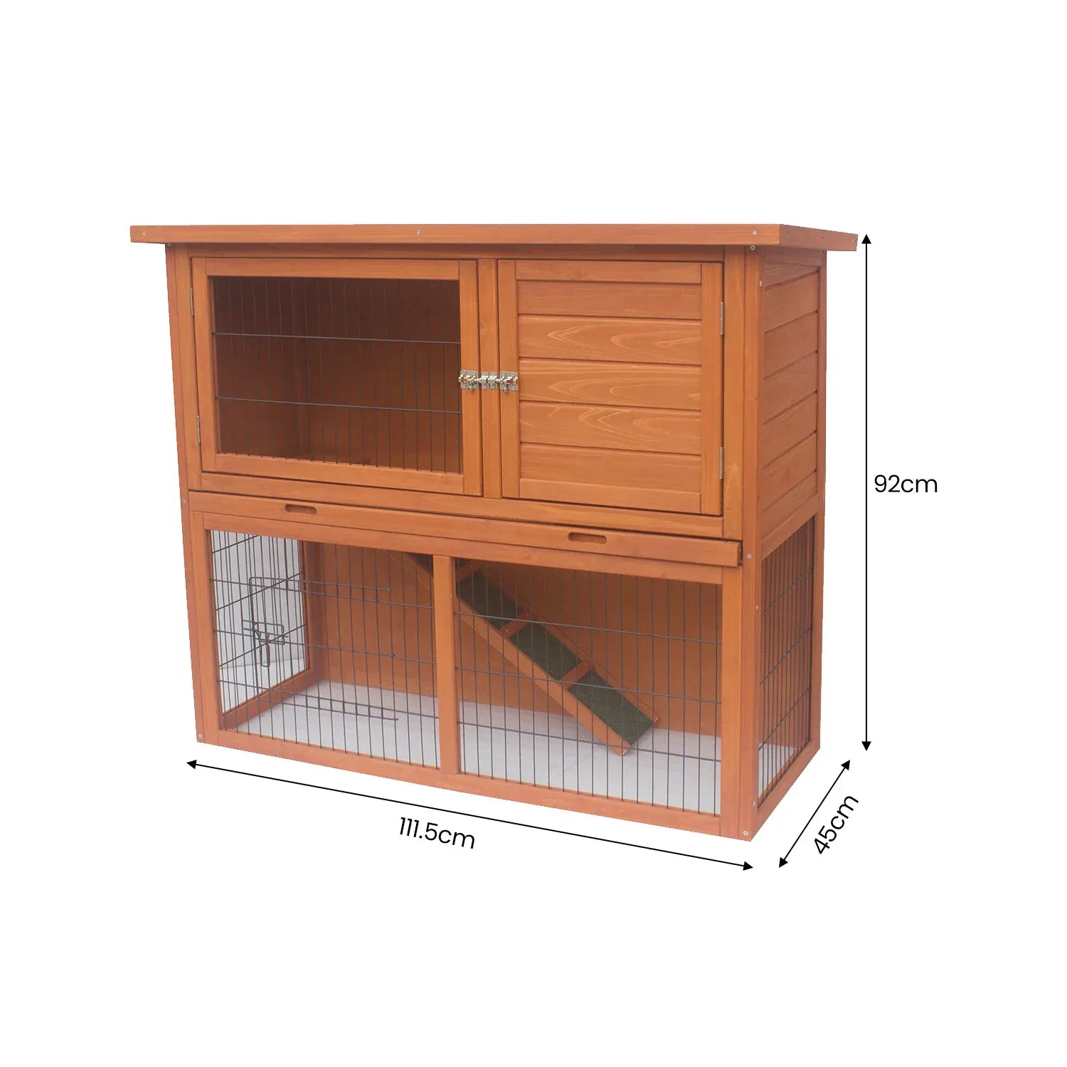 Little Buddies 2-Storey Wooden Pet Rabbit Hutch - view 5