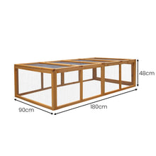Furtastic Rectangular Wooden Chicken Coop & Rabbit Hutch - view 2