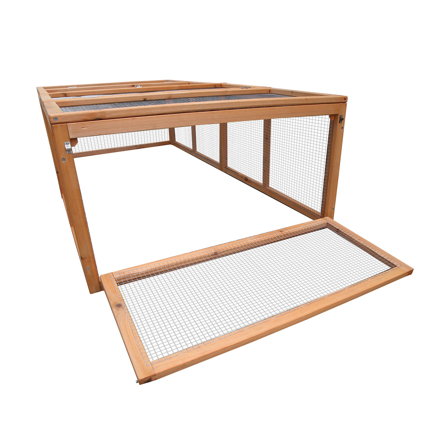 Furtastic Rectangular Wooden Chicken Coop & Rabbit Hutch - view 3