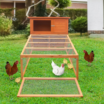 Furtastic Rectangular Wooden Chicken Coop & Rabbit Hutch - view 4