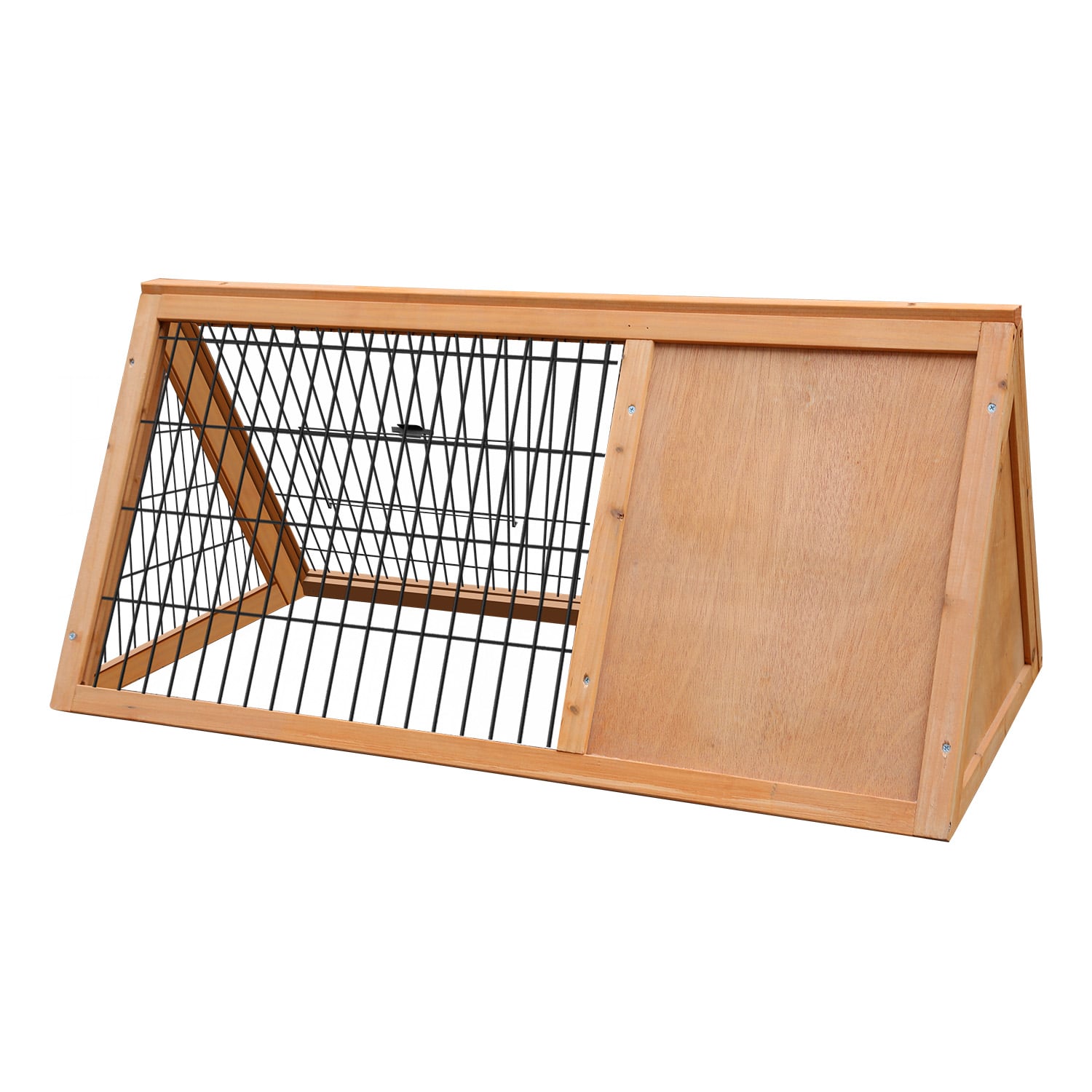 Furtastic Triangle Wooden Rabbit Hutch - view 4