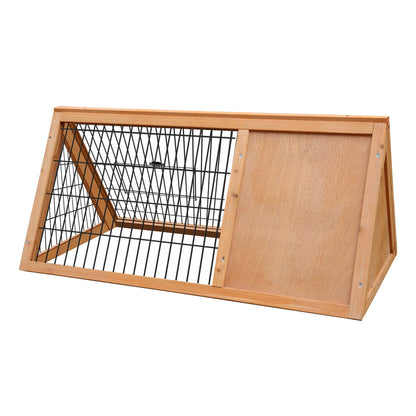 Furtastic Triangle Wooden Rabbit Hutch - view 4