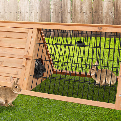 Furtastic Triangle Wooden Rabbit Hutch - view 5