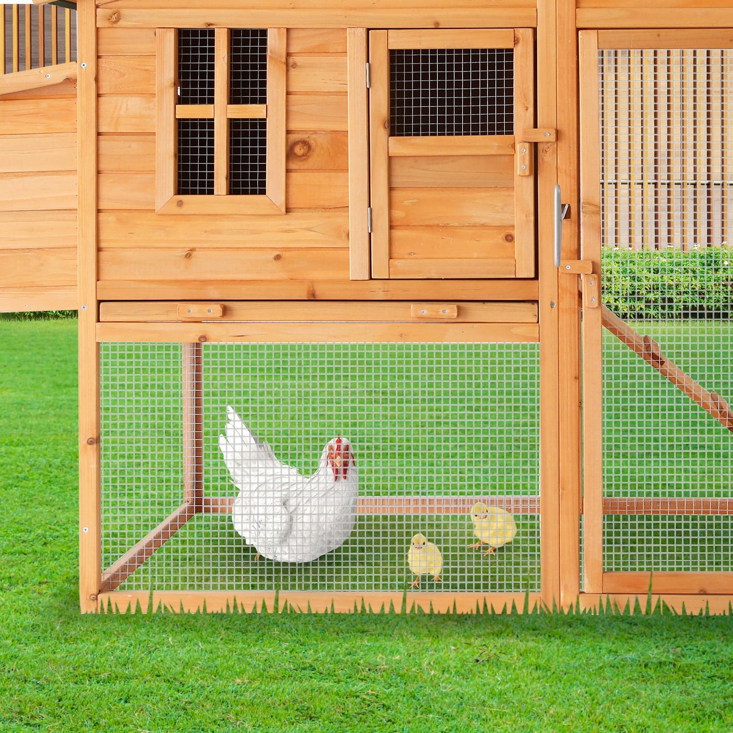 Furtastic Large Chicken Coop & Rabbit Hutch With Ramp - view 4