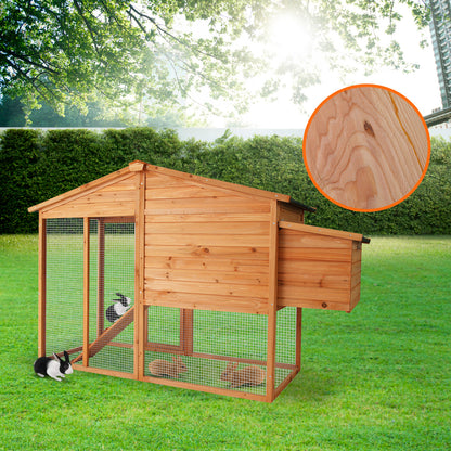 Furtastic Large Chicken Coop & Rabbit Hutch With Ramp - view 5