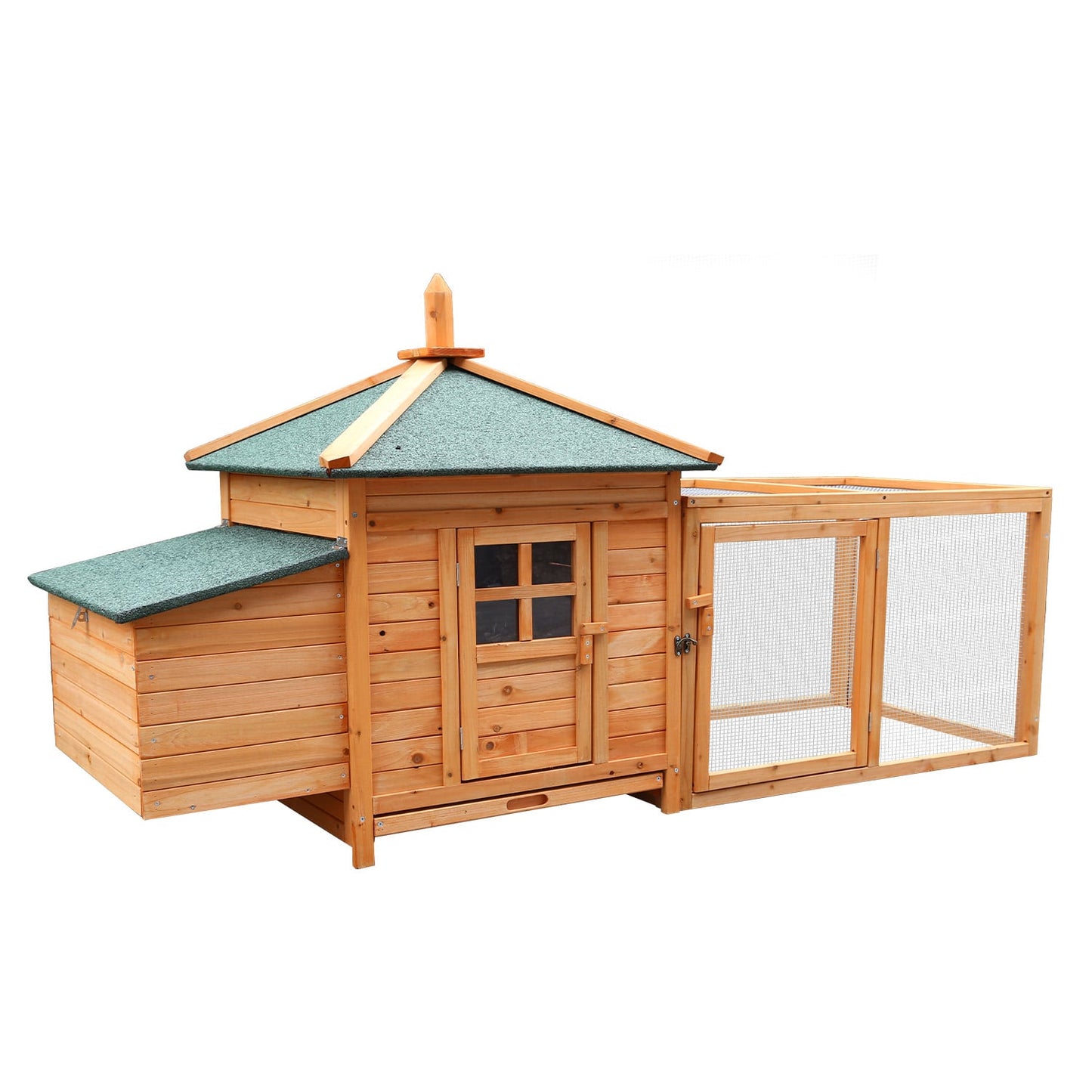 Furtastic Large Wooden Chicken Coop Rabbit Hutch Nesting Box Fir Wood - view 4