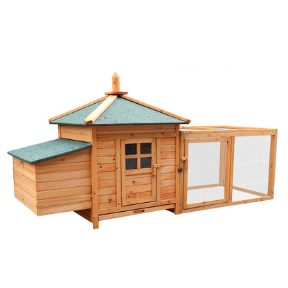 Furtastic Large Wooden Chicken Coop Rabbit Hutch Nesting Box Fir Wood - view 4