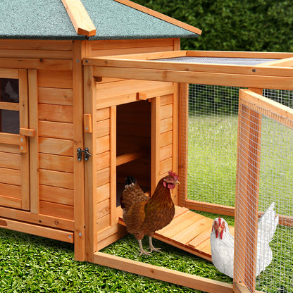 Furtastic Large Wooden Chicken Coop Rabbit Hutch Nesting Box Fir Wood - view 7