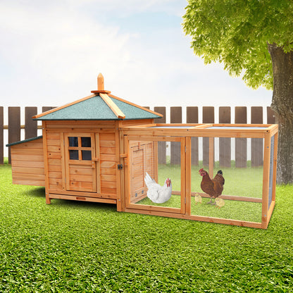 Furtastic Large Wooden Chicken Coop Rabbit Hutch Nesting Box Fir Wood - view 10