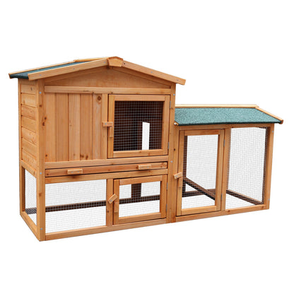 Furtastic Large Wooden Chicken Coop & Rabbit Hutch With Ramp - view 4
