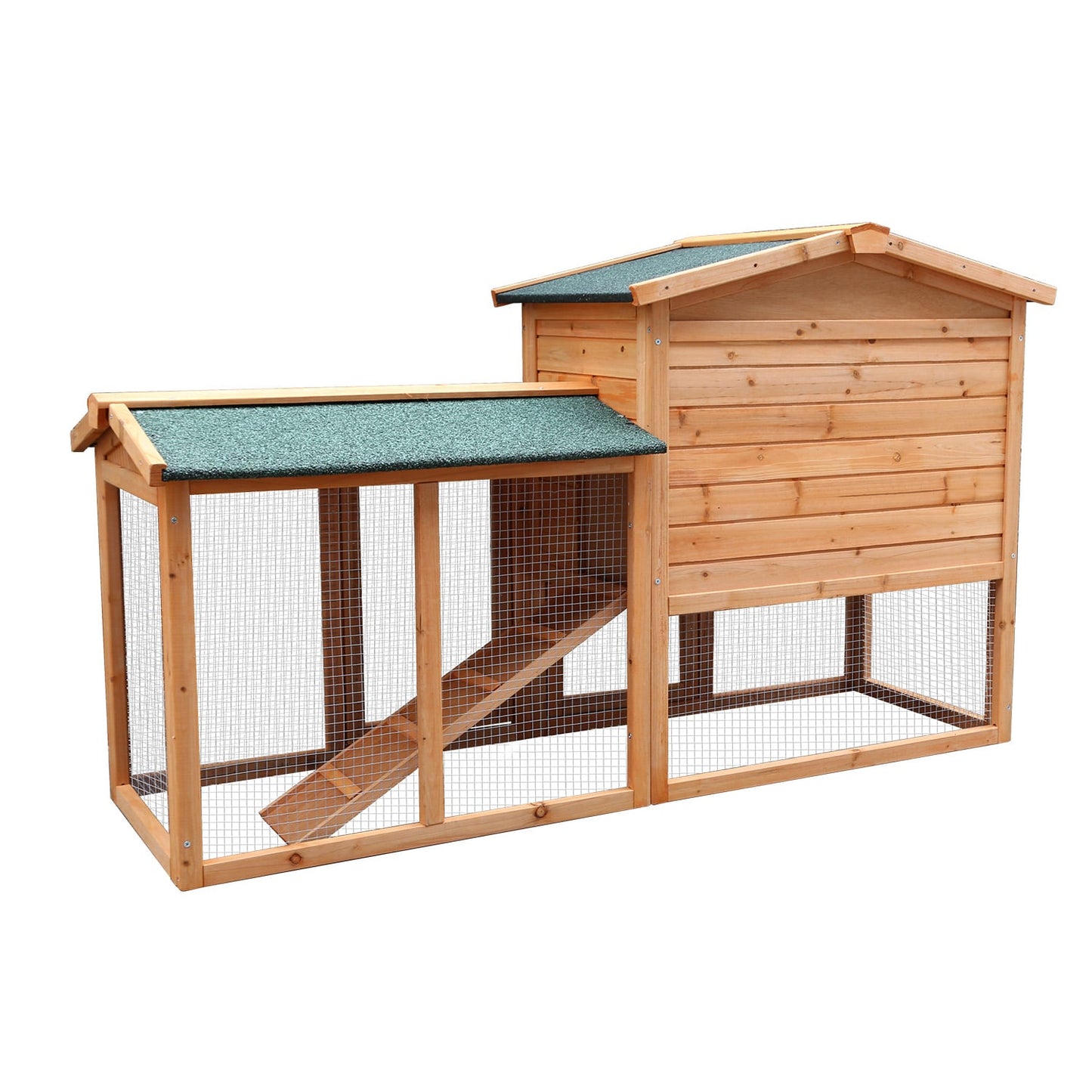 Furtastic Large Wooden Chicken Coop & Rabbit Hutch With Ramp - view 5
