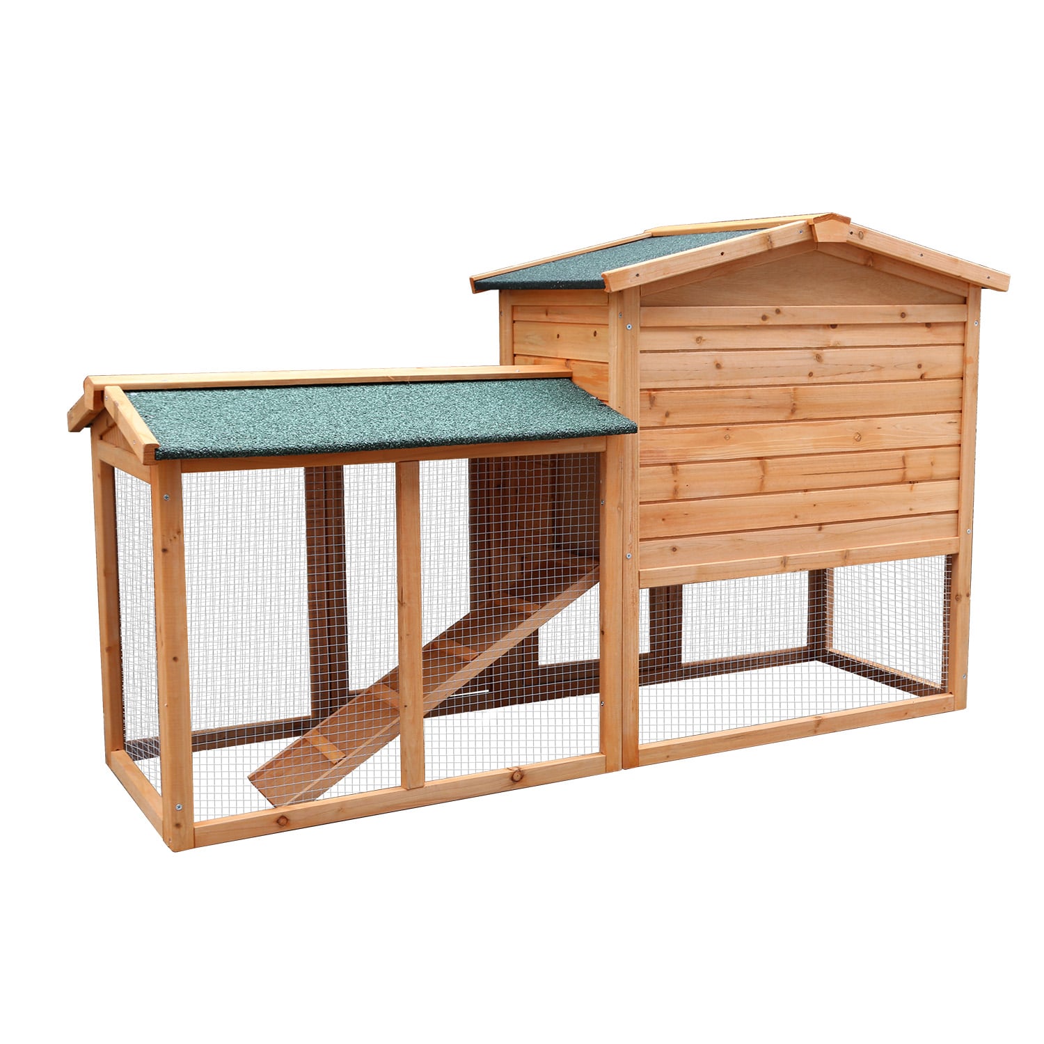 Furtastic Large Wooden Chicken Coop & Rabbit Hutch With Ramp - view 5