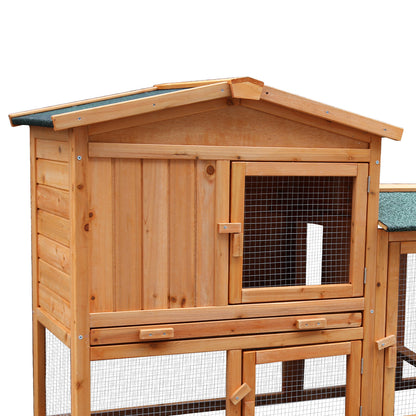 Furtastic Large Wooden Chicken Coop & Rabbit Hutch With Ramp - view 8