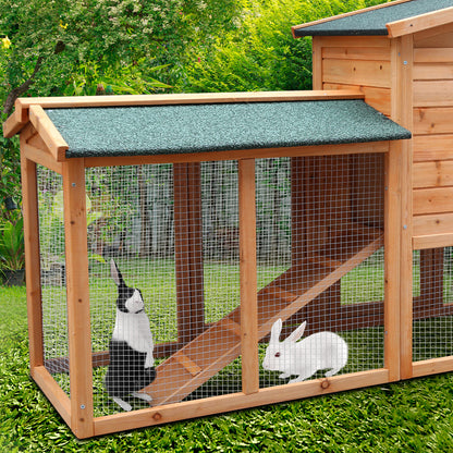 Furtastic Large Wooden Chicken Coop & Rabbit Hutch With Ramp - view 9