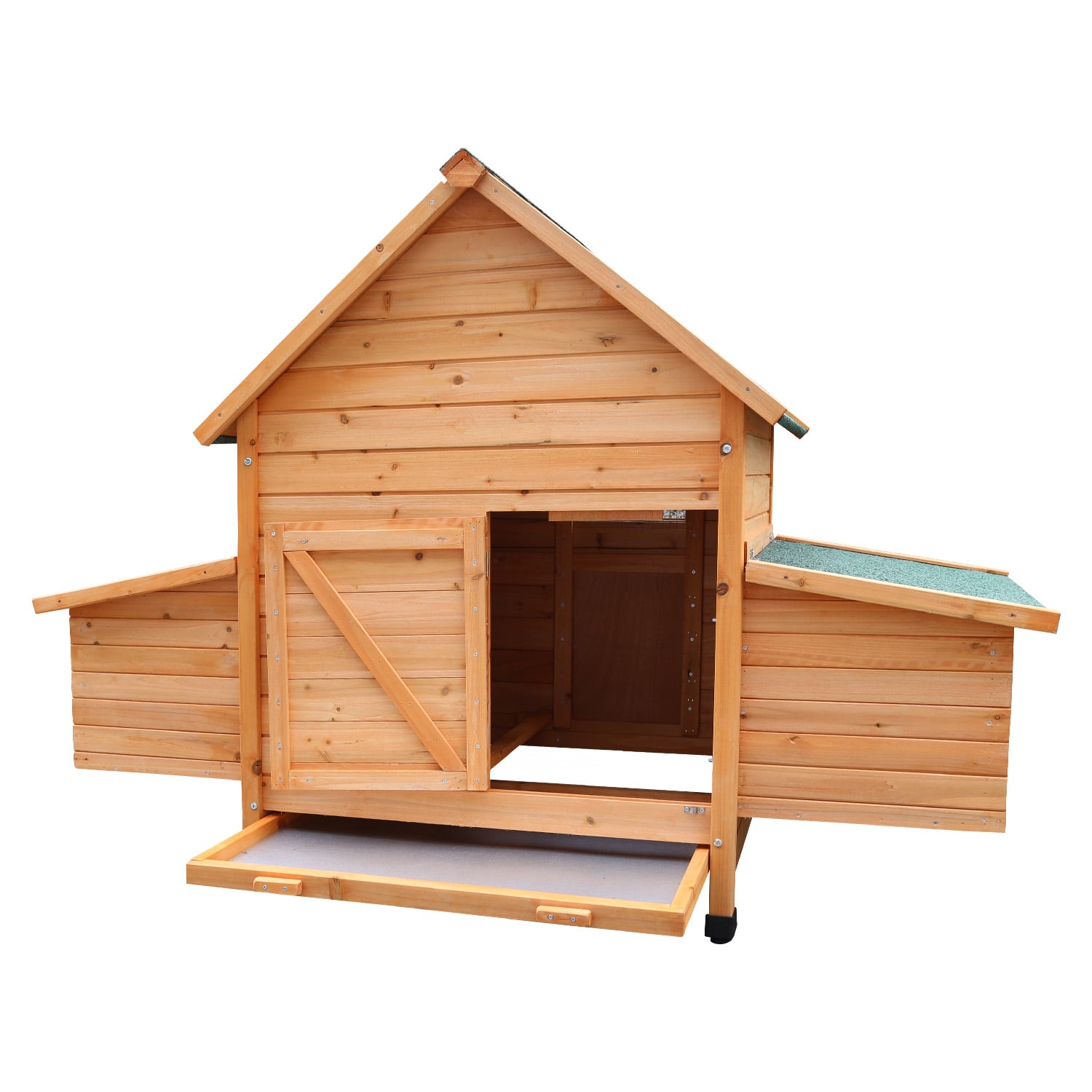 Furtastic Wooden Chicken Coop & Rabbit Hutch With Ramp Nesting Boxes - view 4