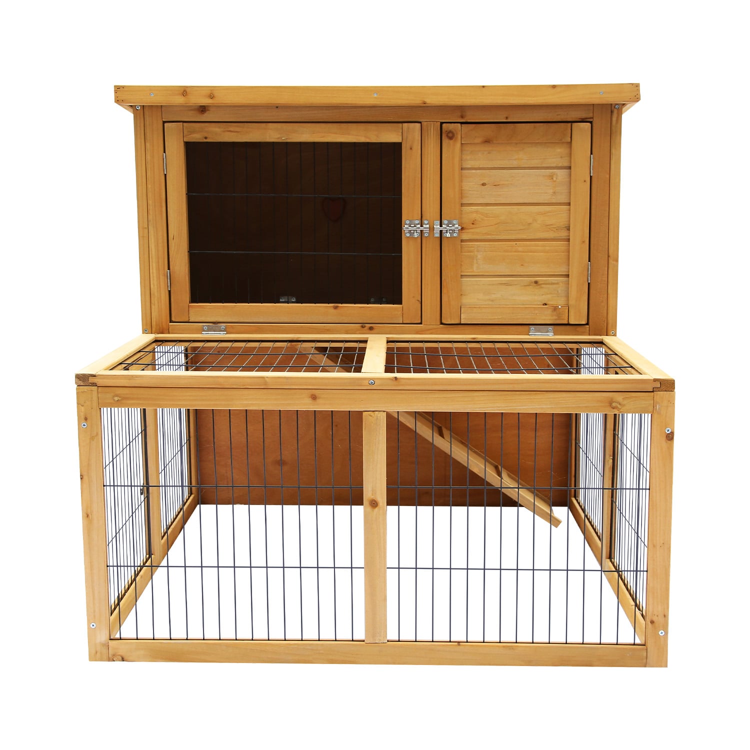 Furtastic 2-Storey Chicken Coop & Rabbit Hutch With Large Run - view 3