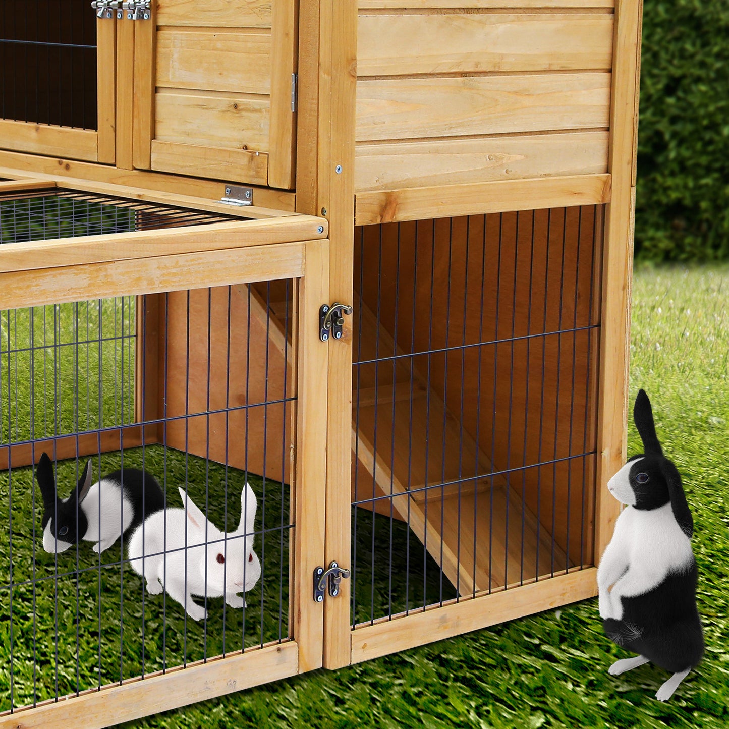 Furtastic 2-Storey Chicken Coop & Rabbit Hutch With Large Run - view 8