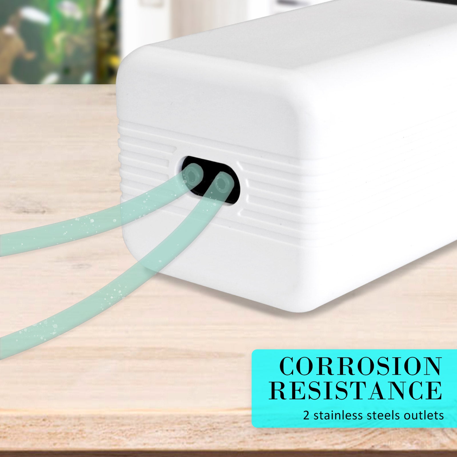 Aquarium Air Pump Oxygen Hydroponic 2 Outlet 180L/H 4W - view 4