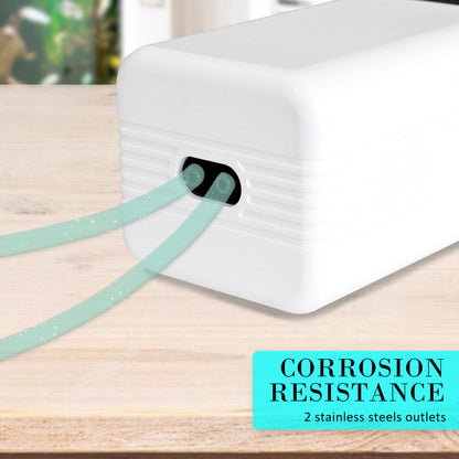 Aquarium Air Pump Oxygen Hydroponic 2 Outlet 180L/H 4W - view 4