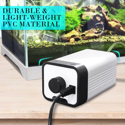 Aquarium Air Pump Oxygen Hydroponic 2 Outlet 180L/H 4W - view 9