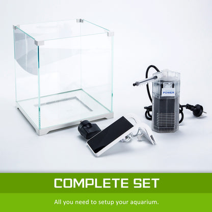 Aquarium Starfire Glass Fish Tank Set Filter Pump 16L - view 10