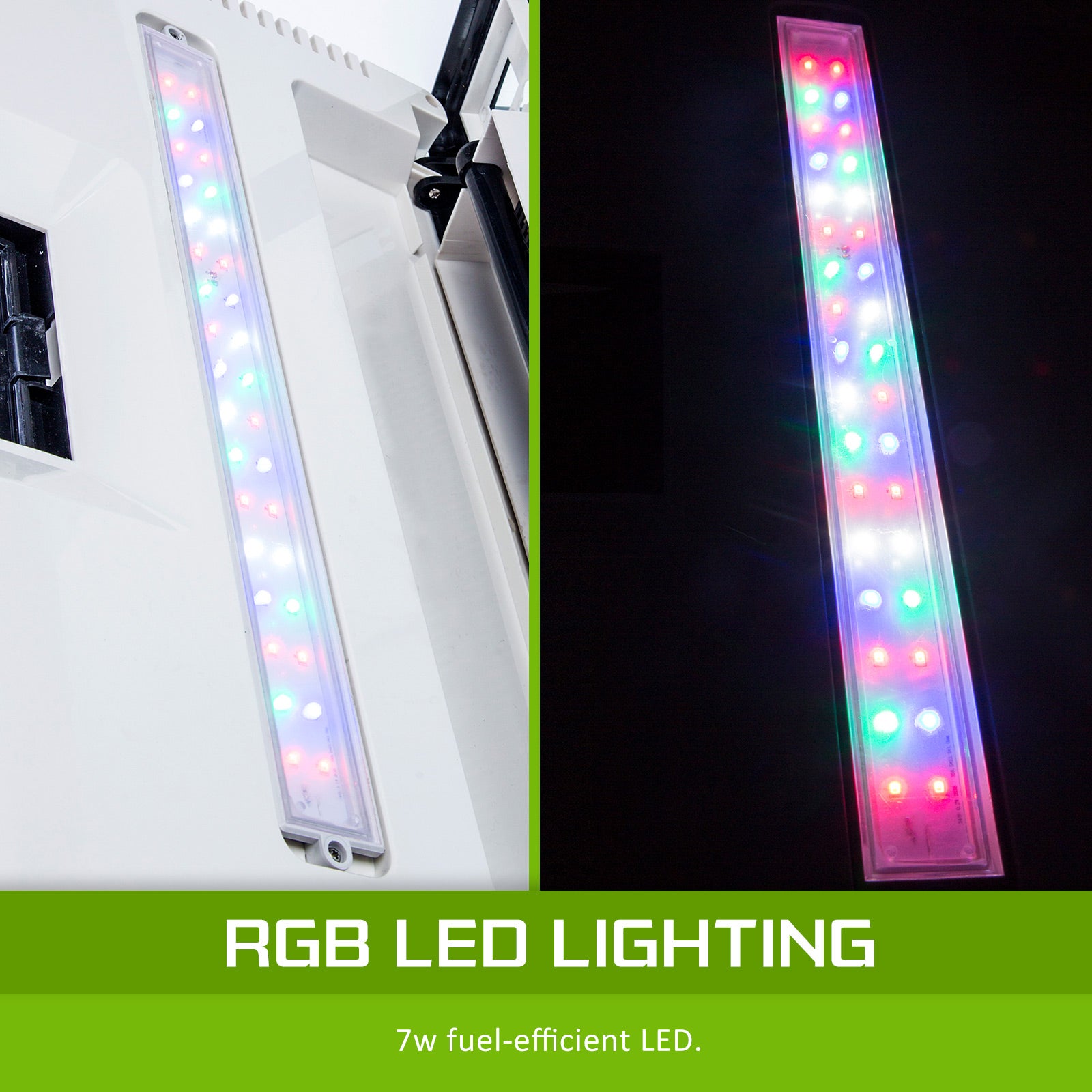 Aquarium Curved Glass RGB LED Fish Tank Set Filter Pump 52L - view 9