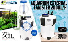 Aquarium UV Light External Canister Filter 2000L/H + Media Kit - view 2